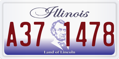 IL license plate A371478