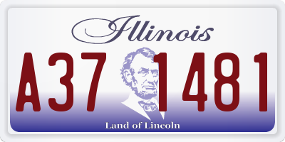IL license plate A371481