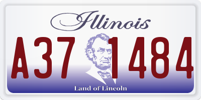 IL license plate A371484