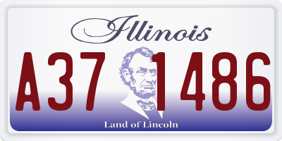 IL license plate A371486