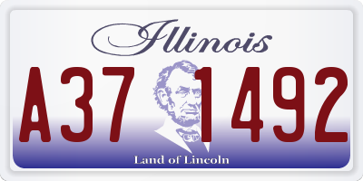 IL license plate A371492
