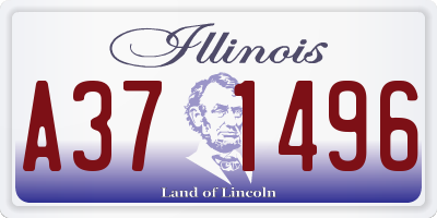 IL license plate A371496