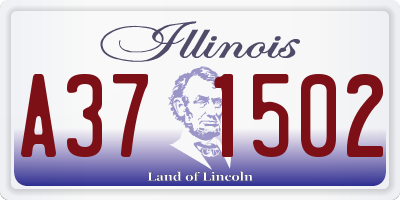 IL license plate A371502