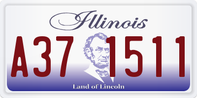 IL license plate A371511