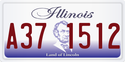 IL license plate A371512