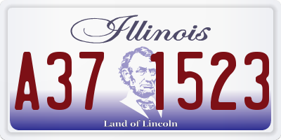 IL license plate A371523
