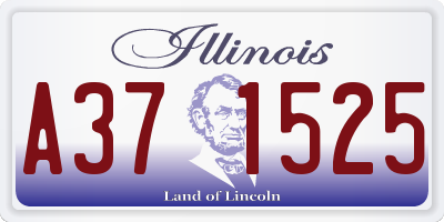 IL license plate A371525