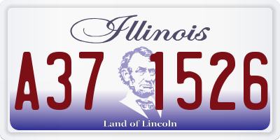 IL license plate A371526