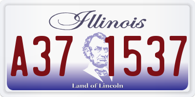 IL license plate A371537