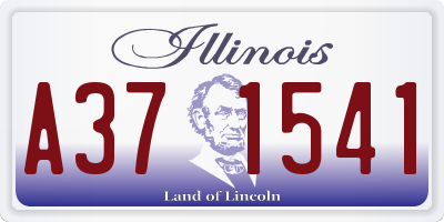 IL license plate A371541