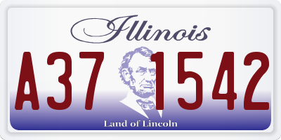 IL license plate A371542