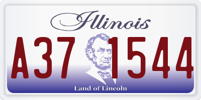 IL license plate A371544