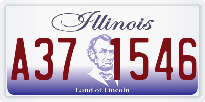 IL license plate A371546