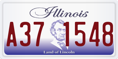 IL license plate A371548