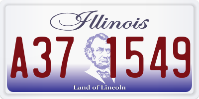 IL license plate A371549