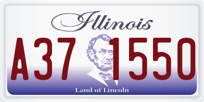 IL license plate A371550