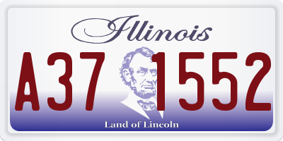 IL license plate A371552
