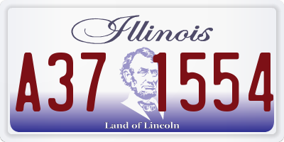 IL license plate A371554