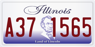 IL license plate A371565