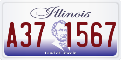 IL license plate A371567