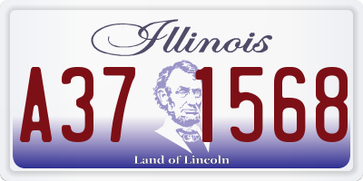 IL license plate A371568