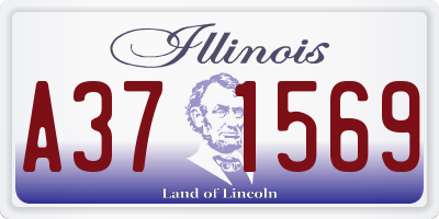 IL license plate A371569