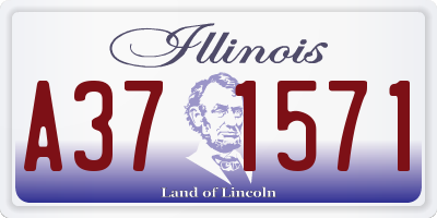 IL license plate A371571