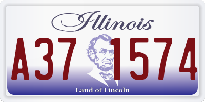 IL license plate A371574