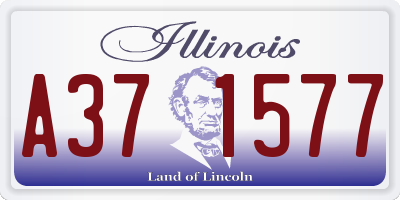 IL license plate A371577