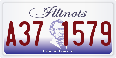 IL license plate A371579
