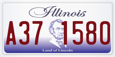IL license plate A371580
