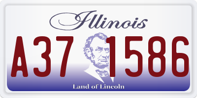 IL license plate A371586