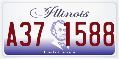 IL license plate A371588