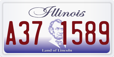 IL license plate A371589