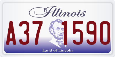 IL license plate A371590