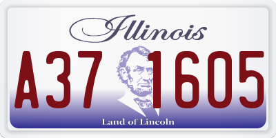 IL license plate A371605
