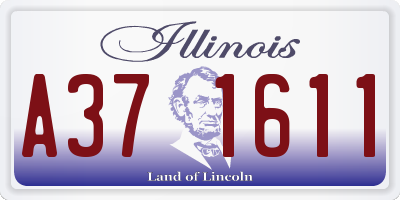 IL license plate A371611