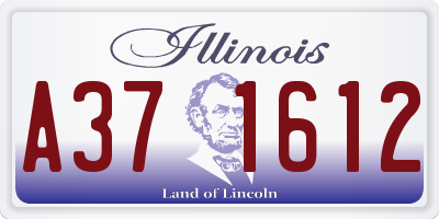 IL license plate A371612