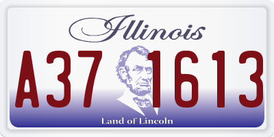 IL license plate A371613