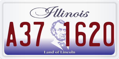 IL license plate A371620