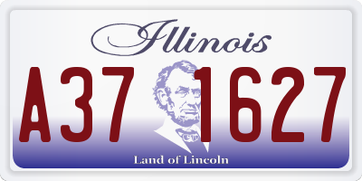 IL license plate A371627
