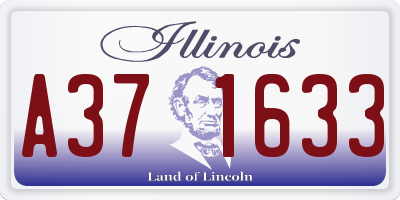 IL license plate A371633
