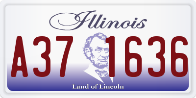 IL license plate A371636