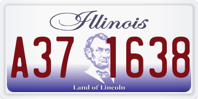 IL license plate A371638