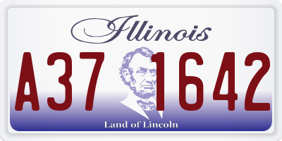 IL license plate A371642