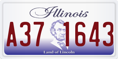IL license plate A371643