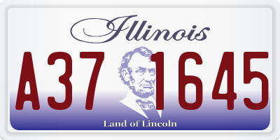 IL license plate A371645