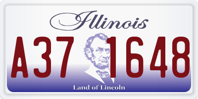 IL license plate A371648