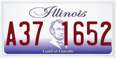 IL license plate A371652