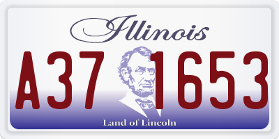 IL license plate A371653